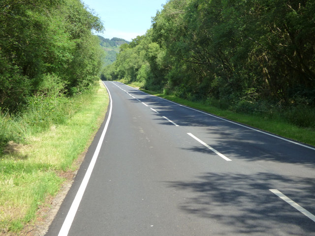 The A886 road at Ardachuple Lodge