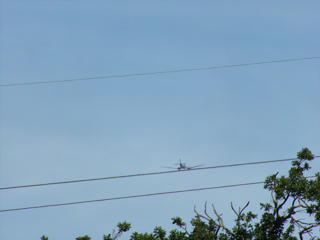 Aircraft on the wires