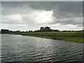 SE3367 : North bank of the River Ure, under dark rain clouds by Christine Johnstone