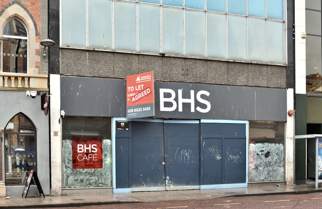 Former BHS (British Home Stores), Belfast - (August 2018)