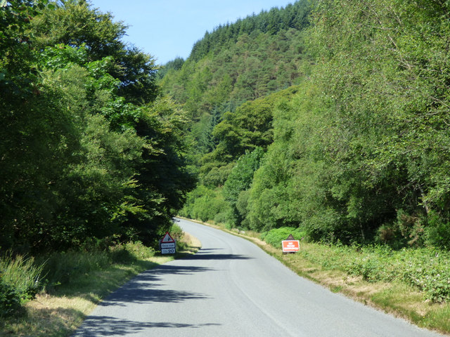 The A886 road