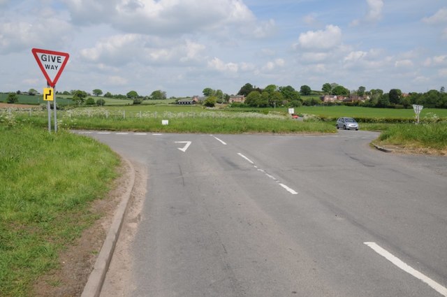 Road junction on the B4380