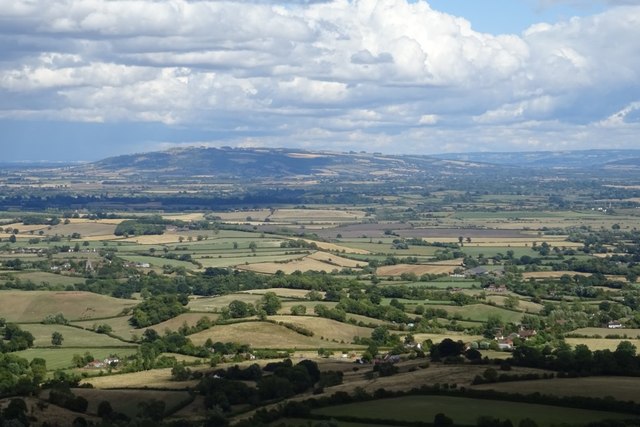 View over the Severn vale to Bredon Hill