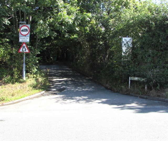 Junction of Addison Way and Penllwyn Lane, Graig-y-rhacca