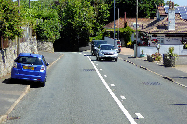 Teignmouth Road at Holcombe