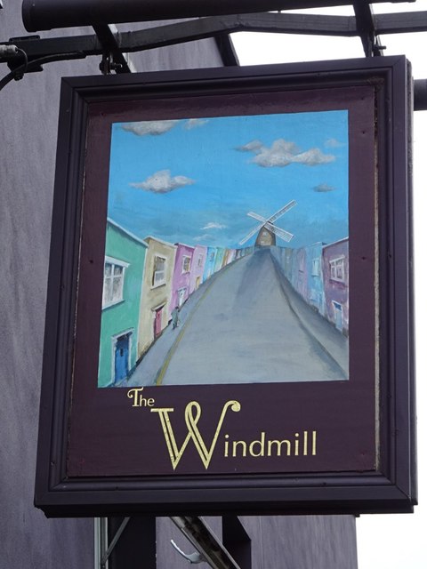 The Windmill inn sign