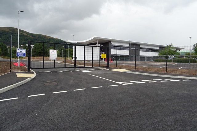 Entrance to the new building, Malvern Science Park