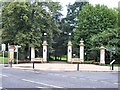 NY9363 : Lieutenant Colonel G.E. Benson Memorial Gates, Sele Park, Hexham by G Laird