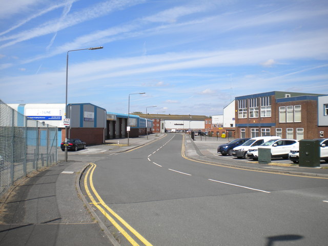 Industrial road off Mansfield Road, Derby