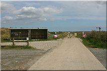 TQ9594 : RSPB car park, Wallasea Island by David Kemp