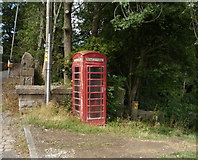 SD9044 : K6 telephone box on Colne Road (A56), Kelbrook by JThomas