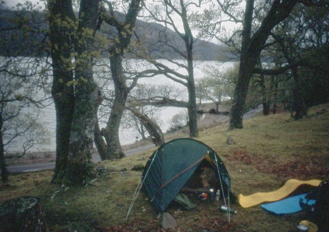 Camp by Loch Arkaig