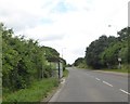 Bus shelter by A38 south of Priors Park