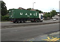 ST3090 : UASC container in transit, Malpas Road, Newport by Jaggery