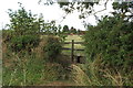 Stile and footpath towards Plomers Firs Farm