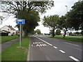 Bus and cycle lane on A195, Lingey Lane