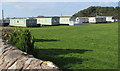 Edge of a caravan park in Tywyn