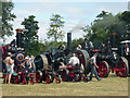 SO6533 : Much Marcle Steam Rally - steam engines in the main ring by Chris Allen