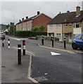 Monnow Way traffic calming near Livale Walk, Bettws, Newport