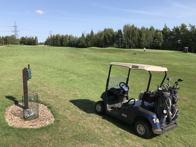 Tydd St Giles Golf Course - Buggie near the 11th tee
