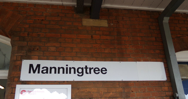 Manningtree Railway Station sign