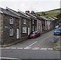 Houses on the south side of Hill Street, Ogmore Vale