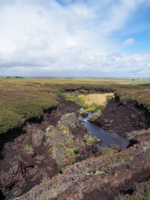 Collapsed peat banks of stream © Trevor Littlewood :: Geograph Britain ...