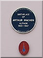 ST3490 : Birthplace of Arthur Machen blue plaque, Caerleon by Jaggery