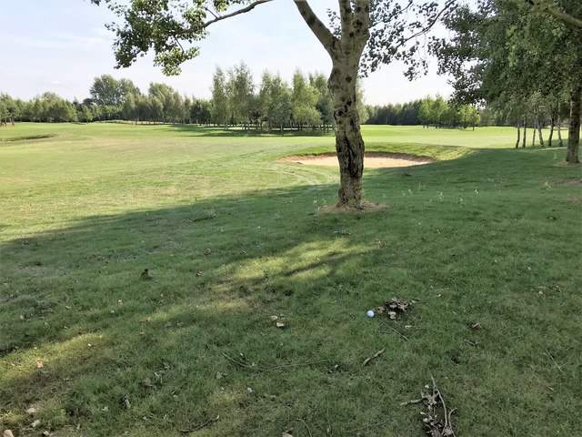 Tydd St Giles Golf Course - In the trees on the 13th fairway