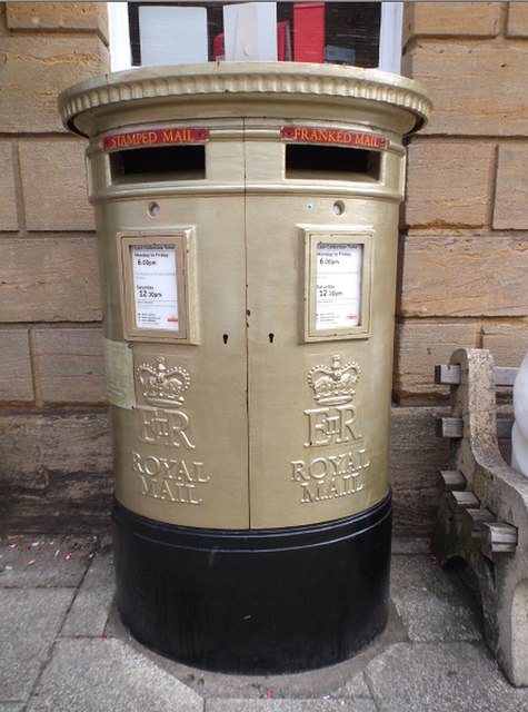 Peter Wilson's Gold Postbox, Sherborne
