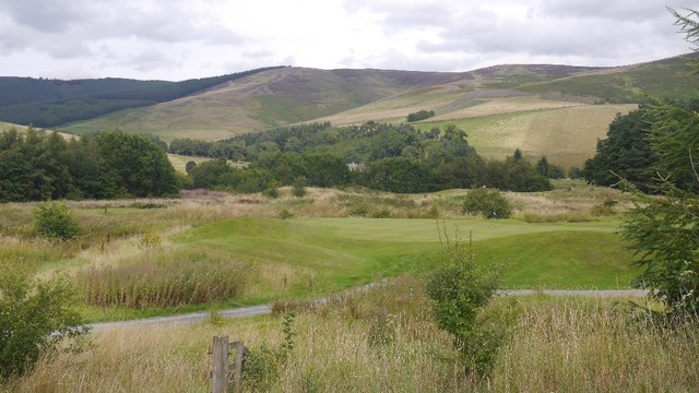 Cardrona golf course © Richard Webb cc-by-sa/2.0 :: Geograph Britain ...