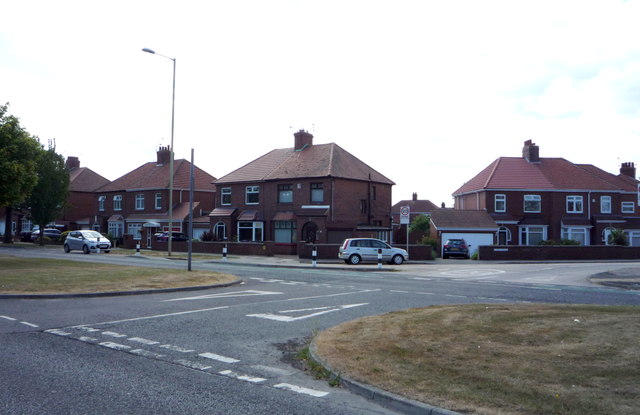 Houses on King George Road, South Shields