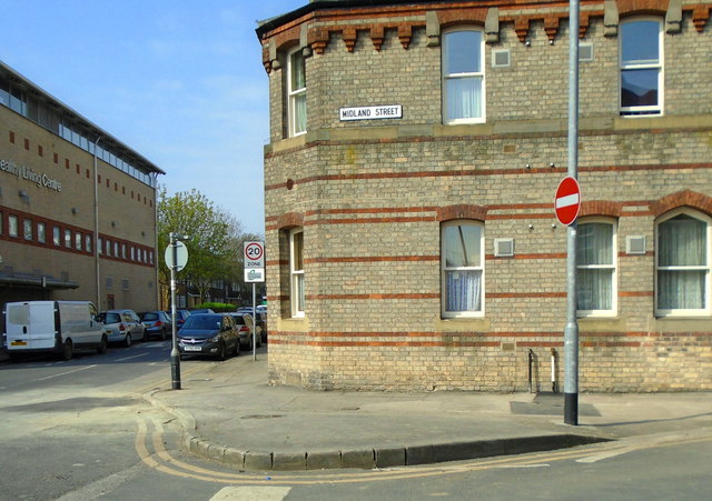 Junction of Midland Street and St Luke's Street