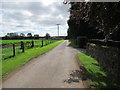 Road into Templewood Farm near Brechin