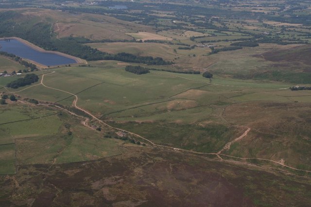 River Calder, Grizedale Lea Reservoir:... © Chris :: Geograph Britain ...