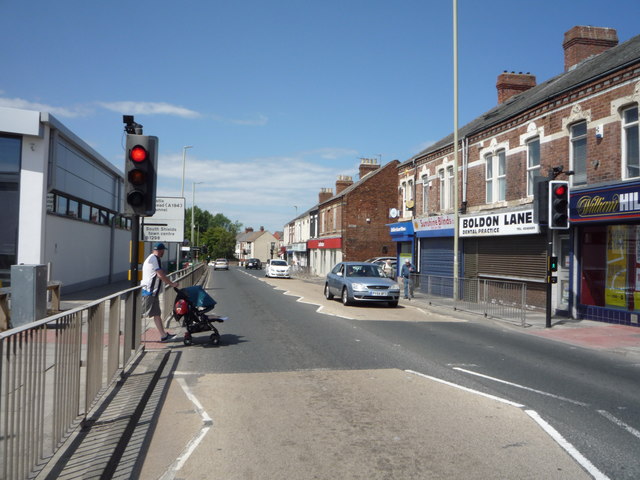 Pedestrian crossing on Boldon Lane (B1298), South Shields