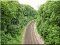 Railway west of bridge NGL 15/44, Cross Lanes