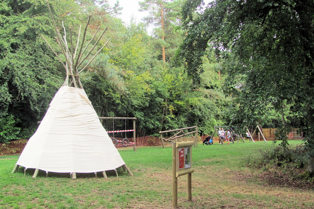 Teepee in the New Play Area in Wendover Woods