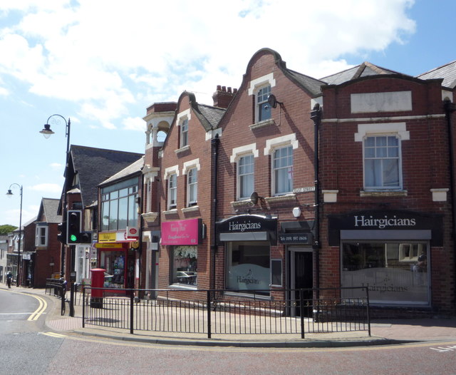 Post office and shops on East Street, Whitburn