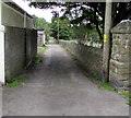 Lane past the eastern edge of Blaenogwr Cemetery in Nantymoel