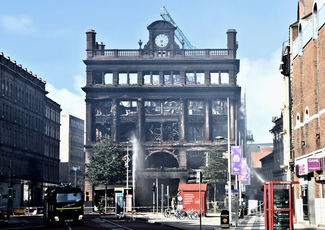 Primark (Bank Buildings) fire, Belfast -... © Albert Bridge :: Geograph ...