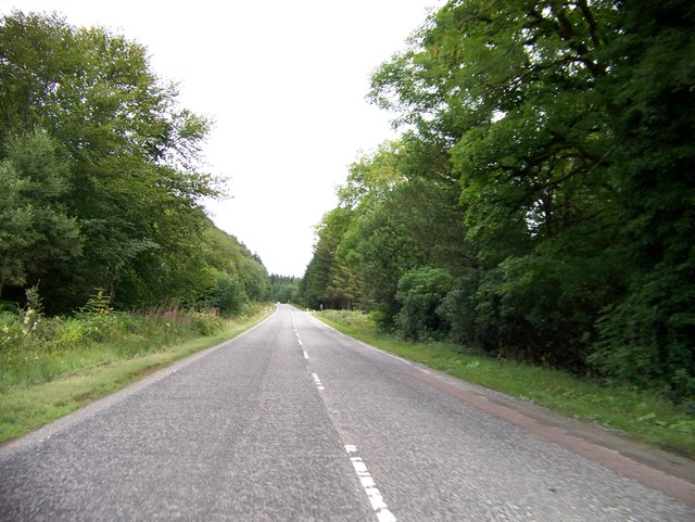 A83 approaching Ardcastle Wood