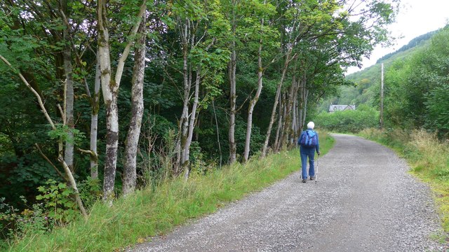 On the Cowal Way, approaching Stronafyne