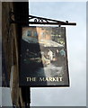 NZ1935 : Sign for the former Market public house by JThomas