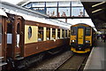 Charter train and GWR train at Truro Station