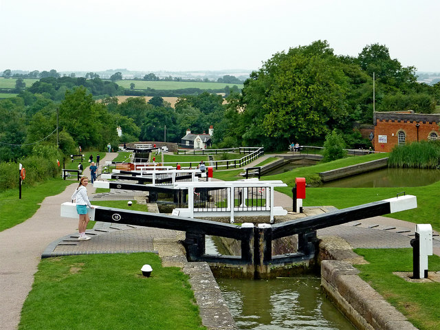 Foxton Locks in Leicestershire