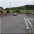 Towards a bend in Bull Lane, Maiden Newton