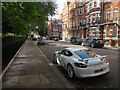 TQ2779 : Porsches in Egerton Gardens by Hugh Venables
