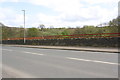 Dry stone wall beside Valley Road opposite #216