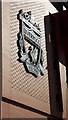 The Liverpool FC badge on the Main Stand at Anfield, Liverpool